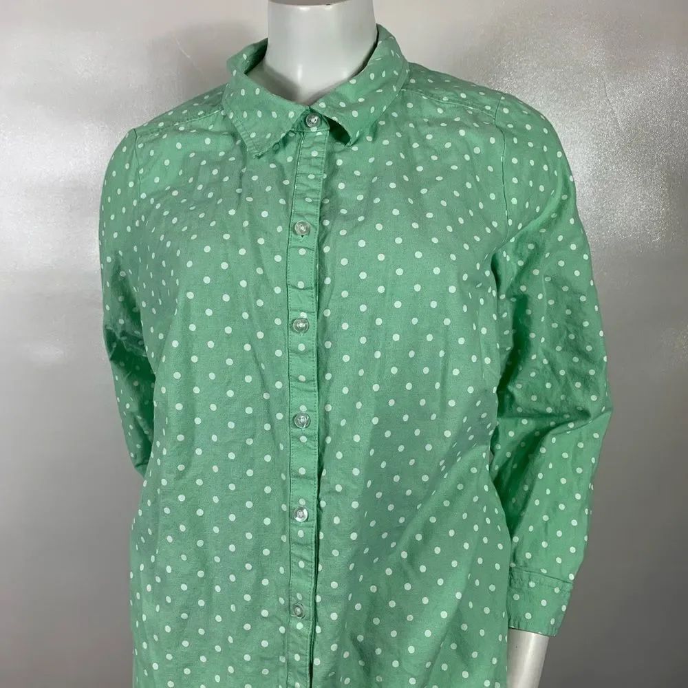 3For$20 Croft&Barrow LightGreen Button Down Blouse Size: 3X